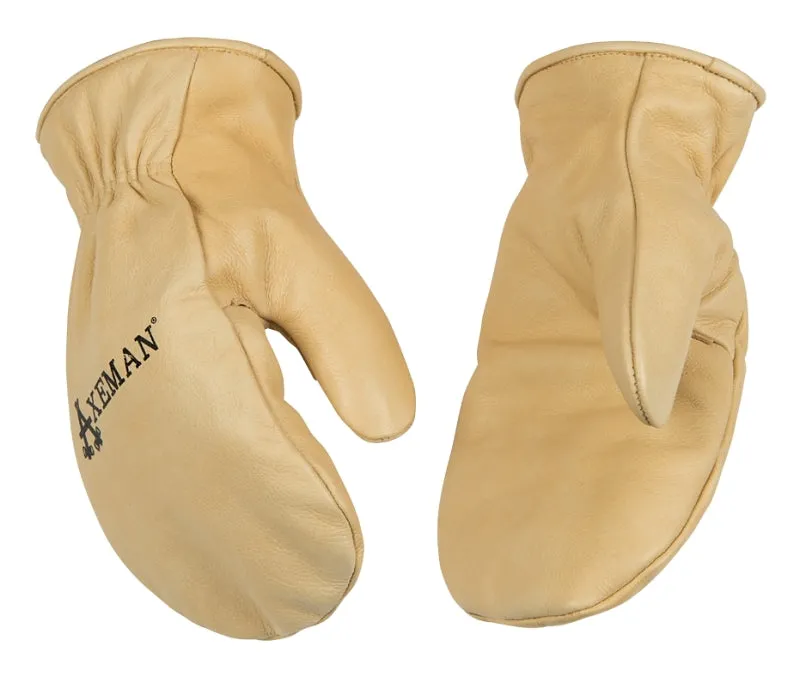 Axeman 1930-XL Safety Gloves, Men's, XL, Wing Thumb, Easy-On Cuff, Cowhide Leather, Tan :PR: QUANTITY: 1