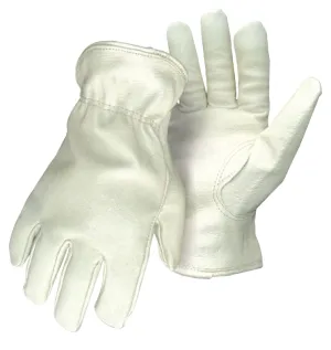 Boss 7191L Gloves, L, Keystone Thumb, Open, Shirred Elastic Back Cuff, Pigskin Leather, Tan :PR: QUANTITY: 1