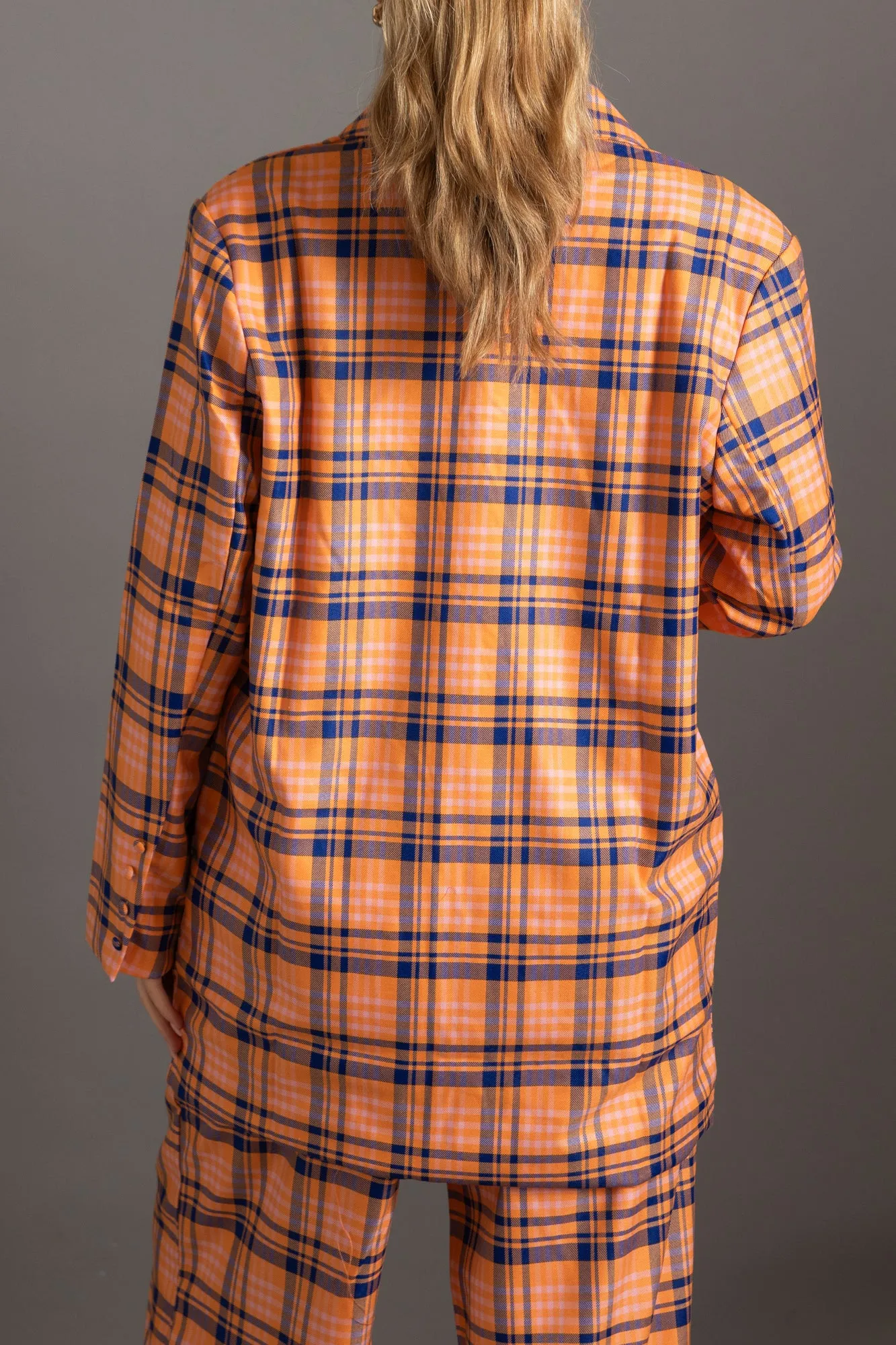 Daisy Street Checked Blazer In Boyfriend Fit