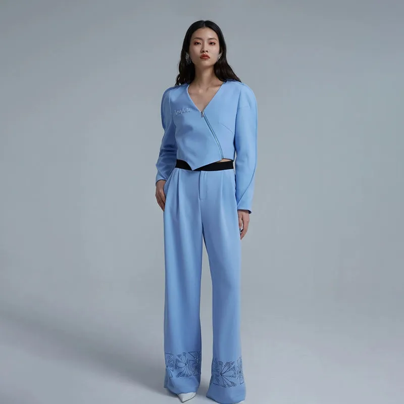 LEDIM W irregular blazer asymmetic luxury top - Arc