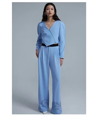 LEDIM W irregular blazer asymmetic luxury top - Arc