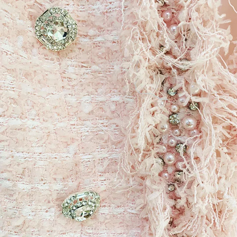 Pink Tweed Blazer