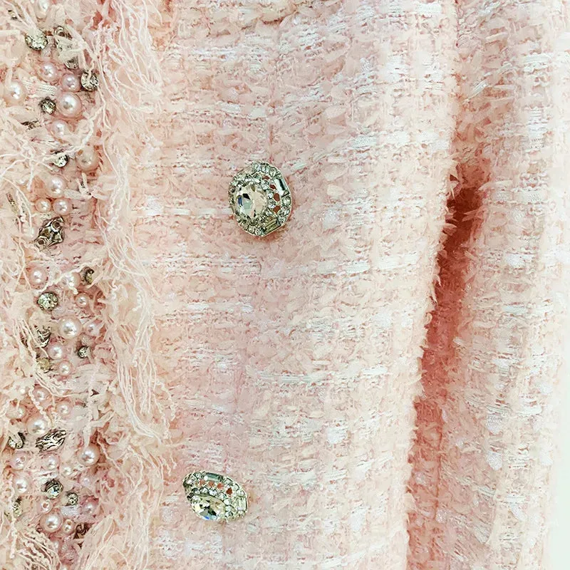 Pink Tweed Blazer