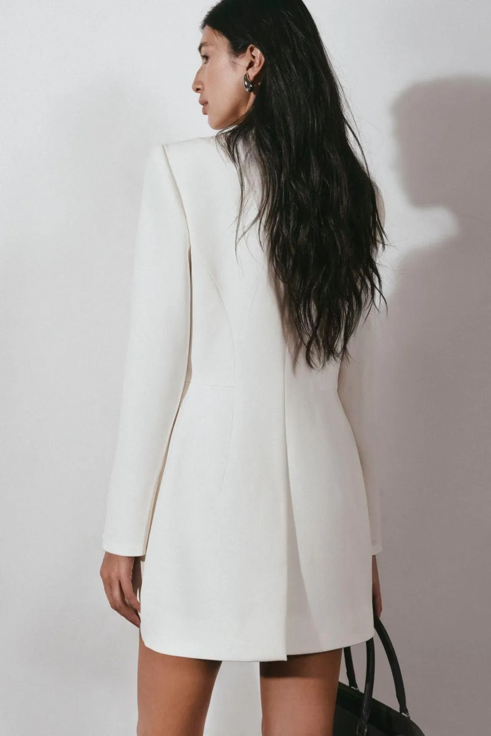 Pristine Sheath Scoop Neck Georgette Blazer