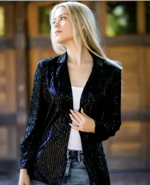 Sequin Blazer Jacket