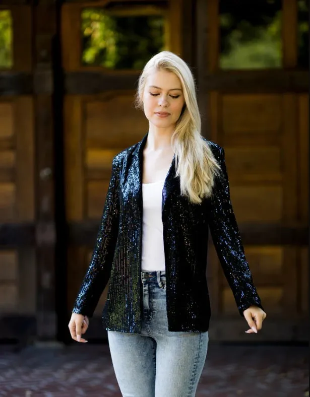 Sequin Blazer Jacket