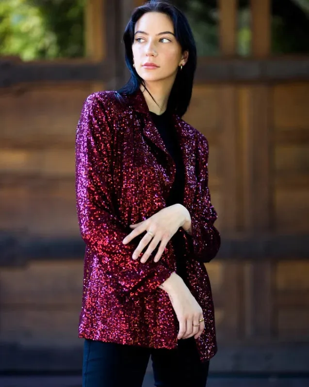 Sequin Blazer Jacket